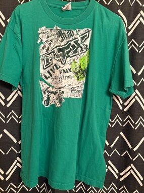 Fox Men's green Graphic Short Sleeve Tee